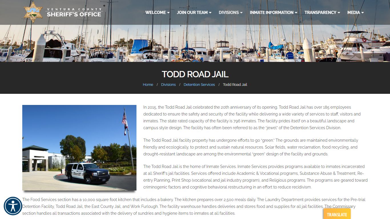Todd Road Jail - Ventura County Sheriff's Office