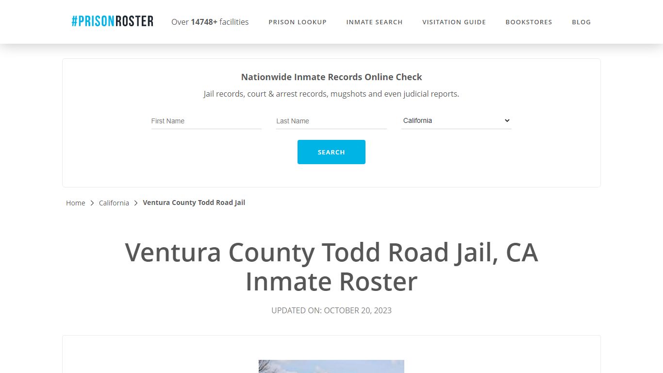 Ventura County Todd Road Jail, CA Inmate Roster - Prisonroster